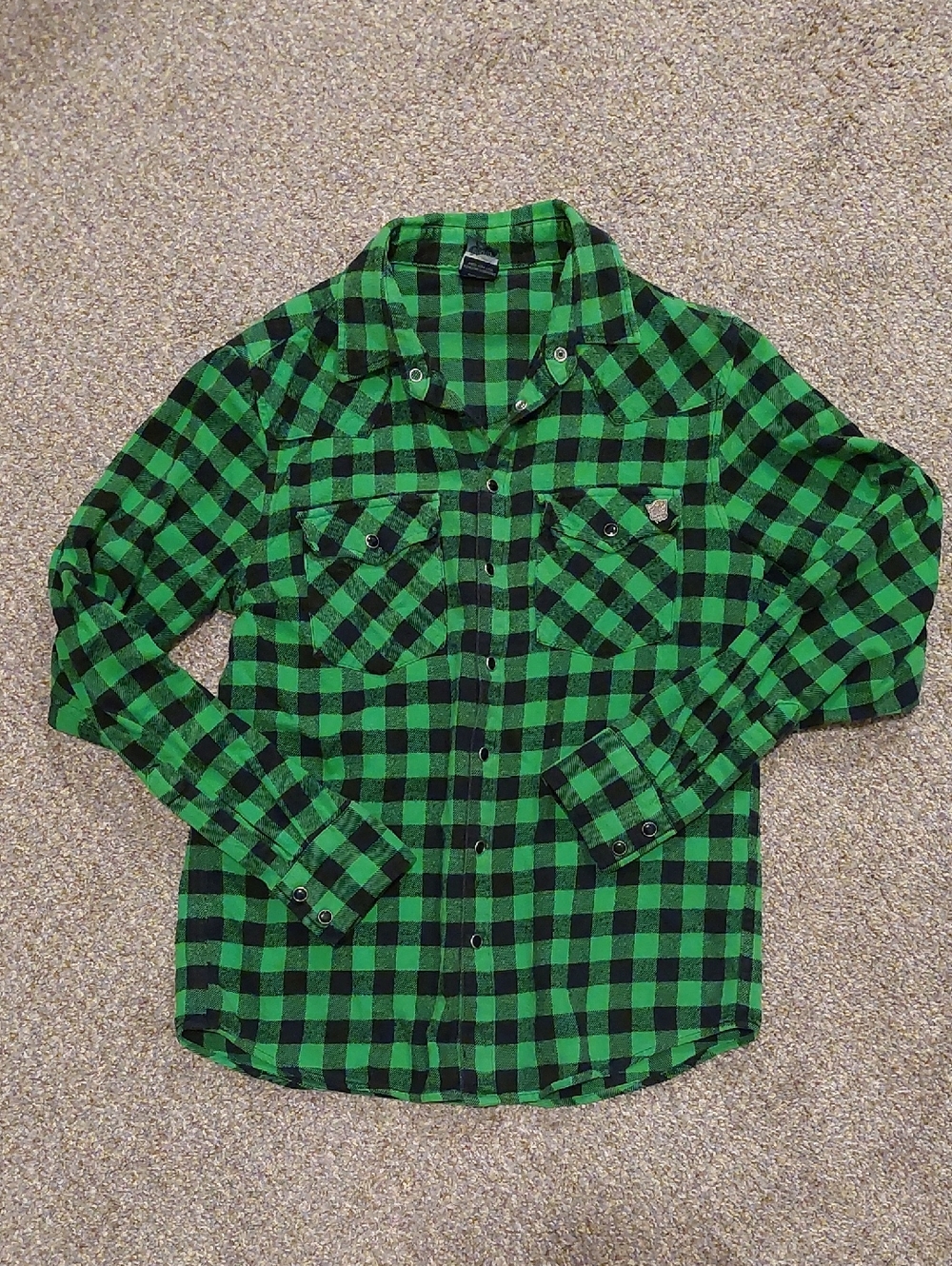 Iron Fist Graphic Skull Flannel